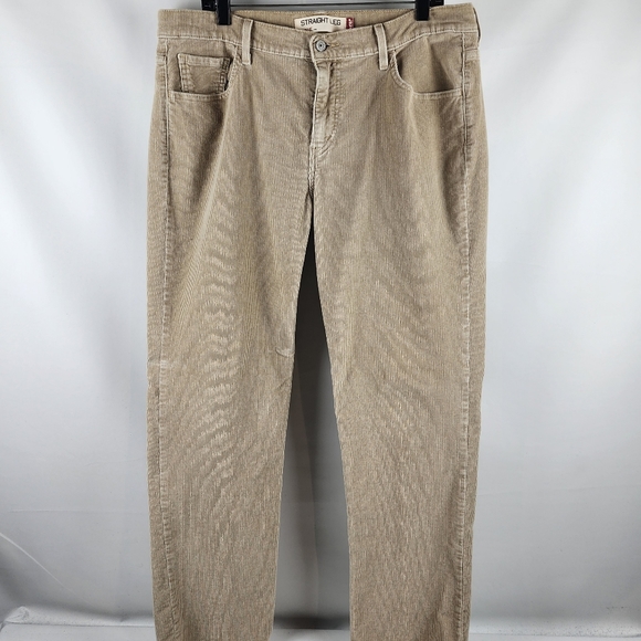 Levi's Pants - LEVIS 505 Womens Tan Corduroy Straight Leg Pants Size 16M (36x31)